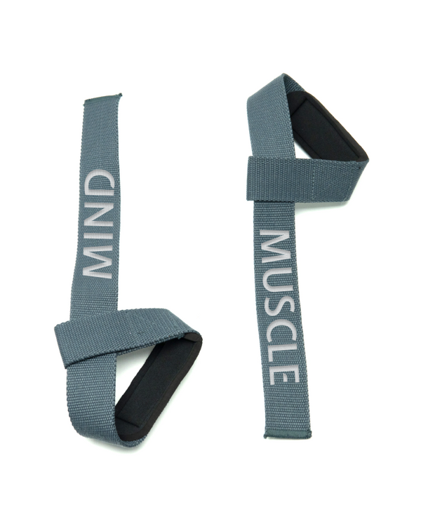 Mind & Muscle Lifting Straps - Grey